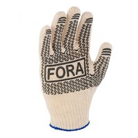 Перчатки рабочие нитяные плотные "Doloni" FORA 15200 белые (мин. 5 пар)