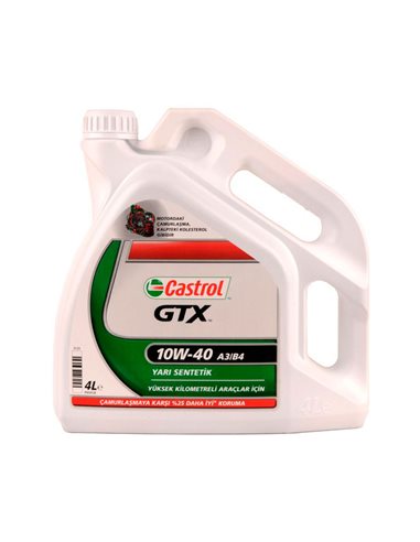 Масло CASTROL  GTX  10W40 A3/B4 4 л