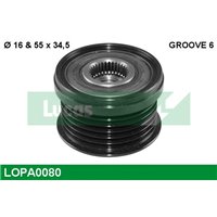Шкив генератора инерционный, LOPA0080