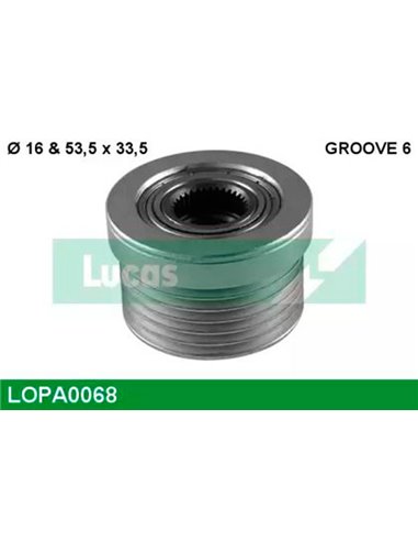 Шкив генератора инерционный, LOPA0068