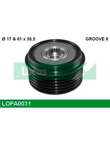 Муфта обгонная генератора, LOPA0031