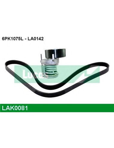 Ремень поликлиновой, комплект, LAK0081