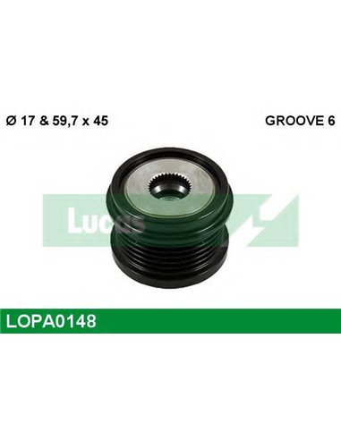 Муфта обгонная генератора, LOPA0148