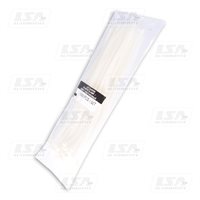 Хомут пластиковый LSA 7,2*400 (в упак. 100шт.) белый (LA 7.2x400W)
