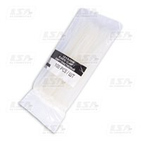 Хомут пластиковый LSA 4,8*200 (в упак. 100шт.) белый (LA 4.8x200W)