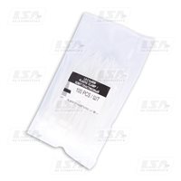 Хомут пластиковый LSA  2,5*80 (в упак. 100шт.) белый (LA 2.5x080W)