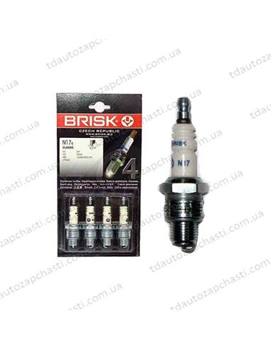 Свеча зажигания BRISK Classic N17 к-т коротк блист (Волга)