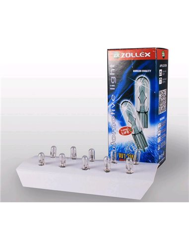 Лампа Zollex безцокольная малая  W1.2W 12V (10шт) (9424)