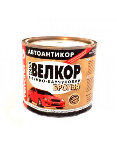 Мастика Велкор 4,0 кг битум.-каучук. бронза