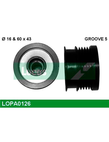 Муфта обгонная генератора, LOPA0126