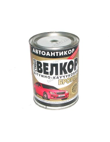 Мастика Велкор 0,8 кг бит.-каучук. бронза