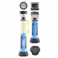 Фонарик LED телескоп. инспект. 3W COB, 1W LED, 8LED кеппінг, 300lm, 2000mAh, адаптер AC 220