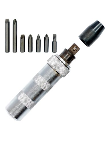 Отвертка ударная  с комплектом насадок 6ед.