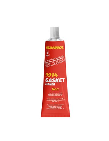 Герметик прокладок Mannol Silicone-Gasket rot (красный)  85г