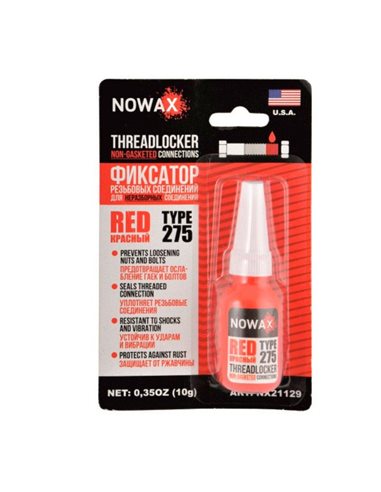 Фіксатор різьби (червоний) 10г NOWAX