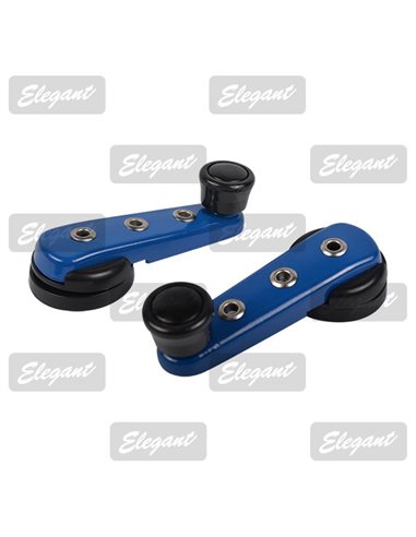 Ручка стеклоподъемника ВАЗ-2105 синяя металл Elegant (EL 100 520)