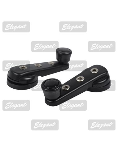 Ручка склопідіймача ВАЗ-2105 чорна метал Elegant (EL 100 510)