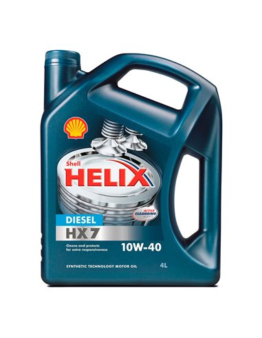 Масло SHELL Helix Diesel HX7 10W40 4 л (HX7)
