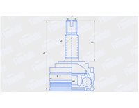 ШРУС ВАЗ-2108-15 зовнішній FINWHALE