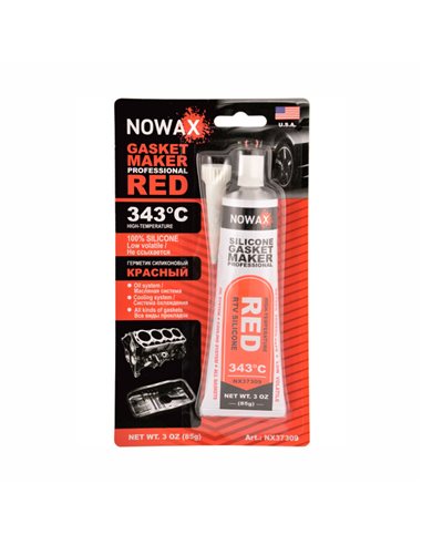 Герметик прокладок Nowax 85g червоний (+343C) (NX37309)
