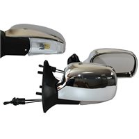 Зеркало ВАЗ-2109 хром (Chrome) с поворотом (KL-2109L)