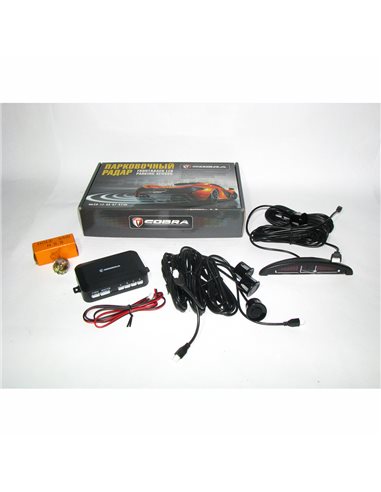 Парктронік Cobra LP-10140 LED 4 датчики D=18mm конектор black