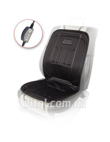 Накидка на сидіння з підігрівом VITOL (100х50см) з перекл. (H 23014 BK (96024))