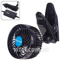 Вентилятор салону автомобільний 4,5" 12V 4W плавне регул-ка швидкості (HX-T701E)