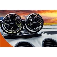 Вентилятор салону 4" 12v подвійний, дві швидкості (EL 101 545)