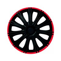 Колпаки на колеса R13, Р13 NERO R черные с красным ободком 2