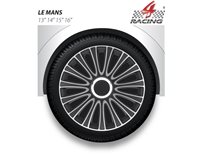 Колпаки на колеса R15, Р15 LEMANSE pro silver black