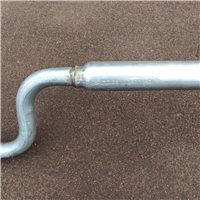 Резонатор глушитель дополнительный Chevrolet Niva Нива ВАЗ 2123 алюминизированный 2