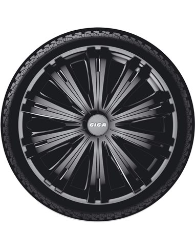 Ковпаки на колеса R13, Р13 GIGA BLACK чорні