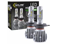 Лед лампи світлодіодні LED SOLAR H4 білий 12/24V 6500K 6000Lm 50W Cree Chip 1860 (8604)