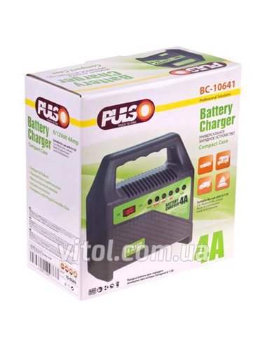 Зарядное  устройство Pulso 6-12V 4A 10-60AHR светодиодн.индик. (ЗУ-10641)