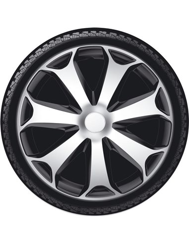 Колпаки Argo R15 MEGA SILVER & BLACK Р15