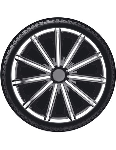 Колпаки Argo R14 NERO SILVER & BLACKР14