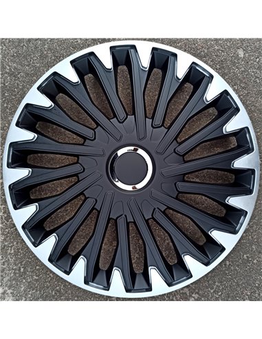 Колпаки на колеса R14, Р14 QUANTUM PRO silver black