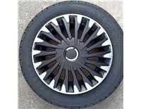 Колпаки на колеса R14, Р14 QUANTUM PRO silver black