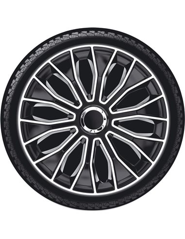 Колпаки на колеса R15, Р15 VOLTEC black white черно белые