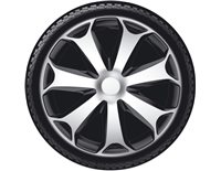 Колпаки на колеса R13, Р13 MEGA silver black