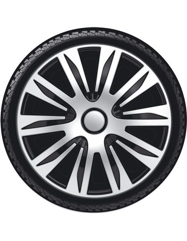Ковпаки на колеса R14, Р14 NARDO silver black