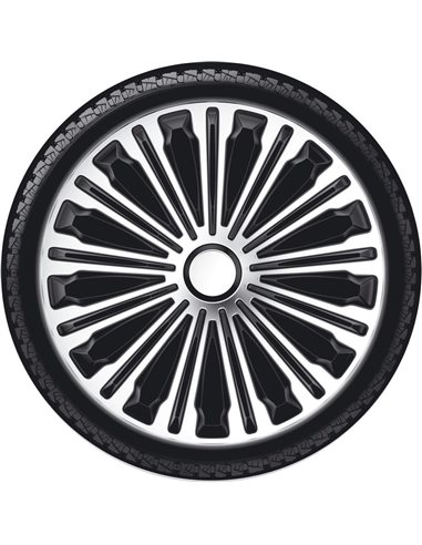 Ковпаки на колеса R15, Р15 VOLANTE silver black