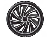 Ковпаки на колеса R14, Р14 TURBO silver black