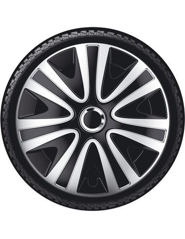 Колпаки на колеса R13, Р13 RIALTO silver black