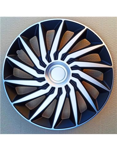 Ковпаки на колеса R15, Р15 KENDO silver black