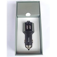 FM-трансмітер Hoco E19 Smart car wireless FM transmitter 2USB 2.4 A Metal Grey 2
