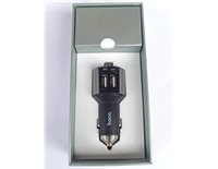 FM-трансмітер Hoco E19 Smart car wireless FM transmitter 2USB 2.4 A Metal Grey