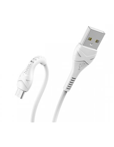 Кабель зарядки телефону Hoco X37 Cool power charging data cable for Micro White