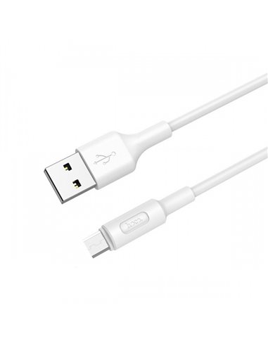 Кабель зарядки телефону Hoco X25 Soarer charging data cable for Micro White